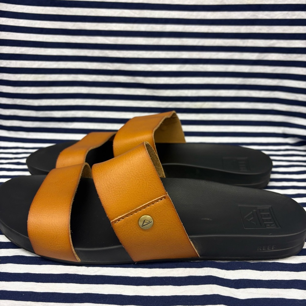 Women's Reef Brown & Black Cushion Vista Sandals Size 8 - Picture 3 of 9
